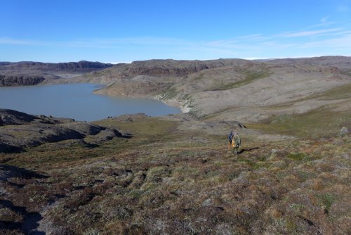 View of the lake, heading back to camp